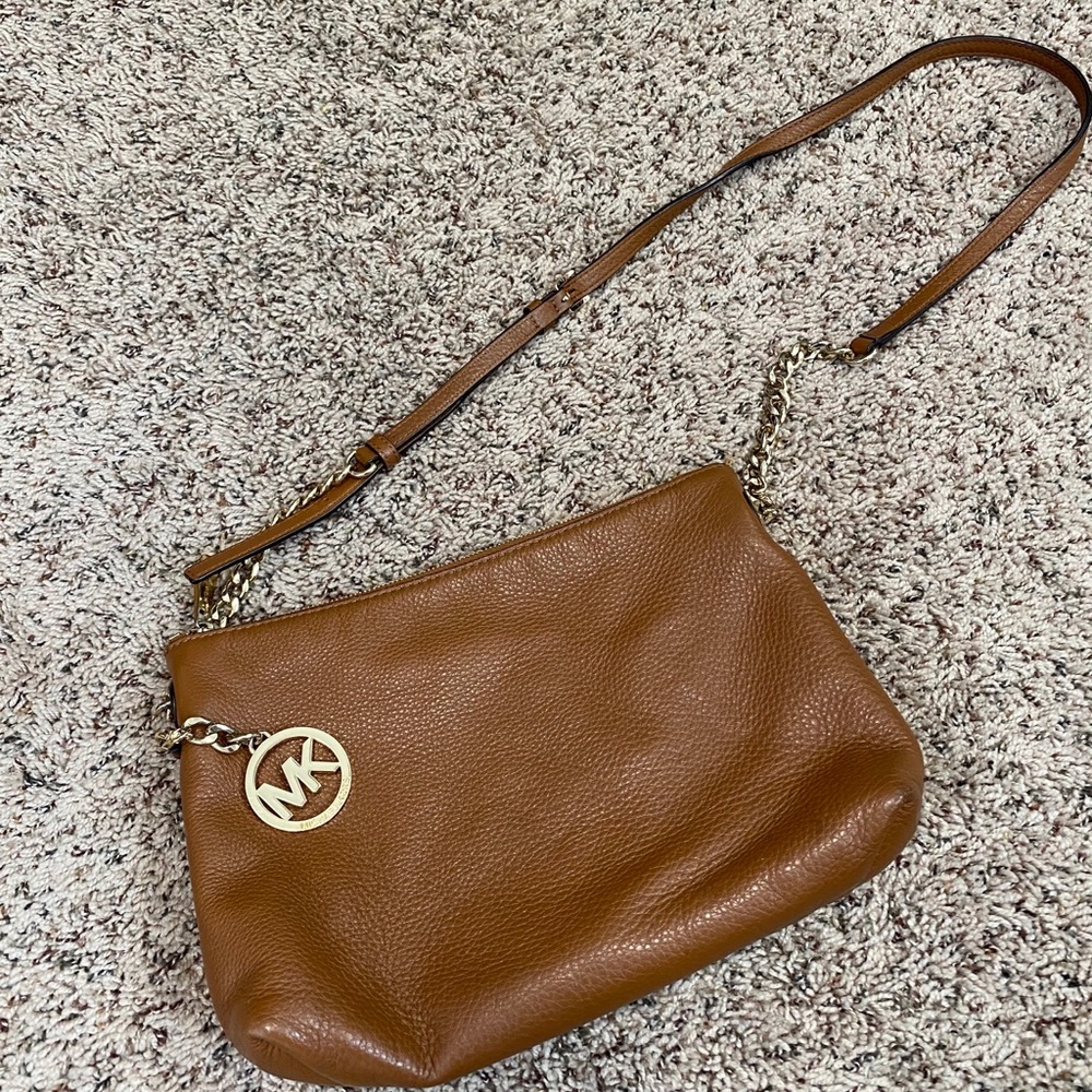 Tan Michael kors CROSSBODY purse